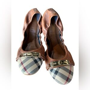 Burberry Ballet nova check Flats